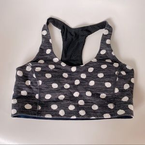 Outdoor Voices TechSweat Bra Polka Dot